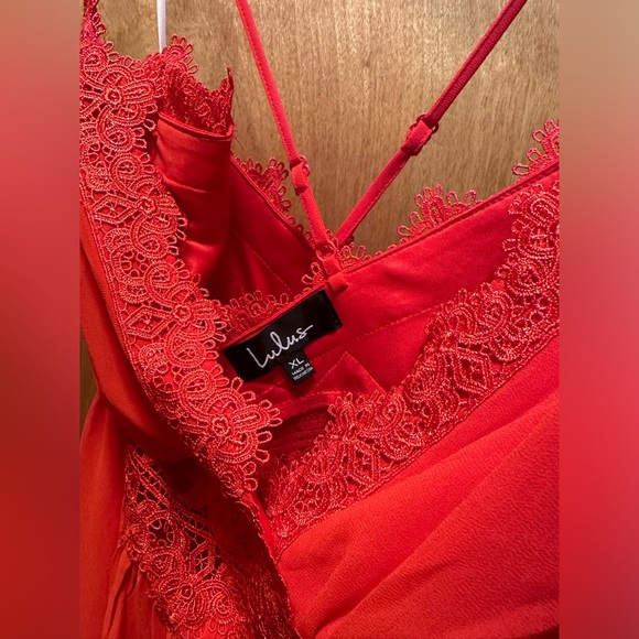 Lulu’s red jumpsuit, XL - Picture 4 of 5